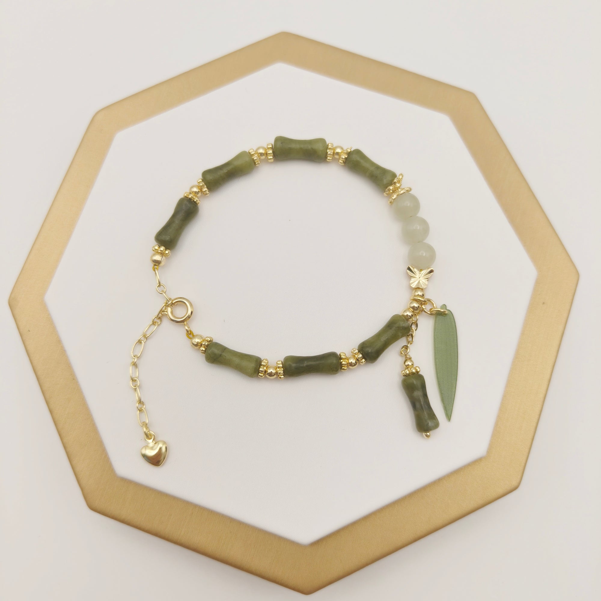 DIY Hetian Jade Bamboo Festival Bracelet Transparent Fashion Women's Bracelet