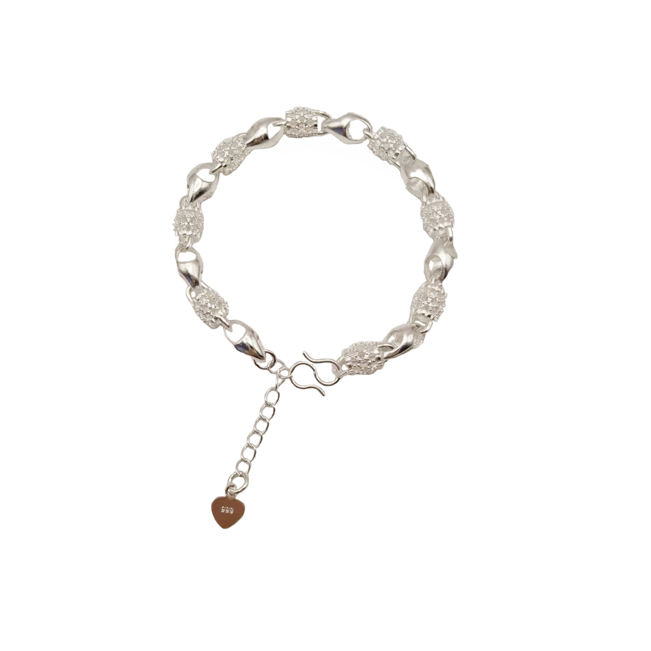 Ladies' fashionable bracelet, gold and silver, featuring a smooth hollow design, exquisite and lightweight