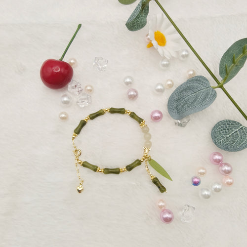 DIY Hetian Jade Bamboo Festival Bracelet Transparent Fashion Women's Bracelet
