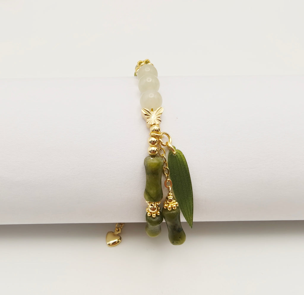 DIY Hetian Jade Bamboo Festival Bracelet Transparent Fashion Women's Bracelet