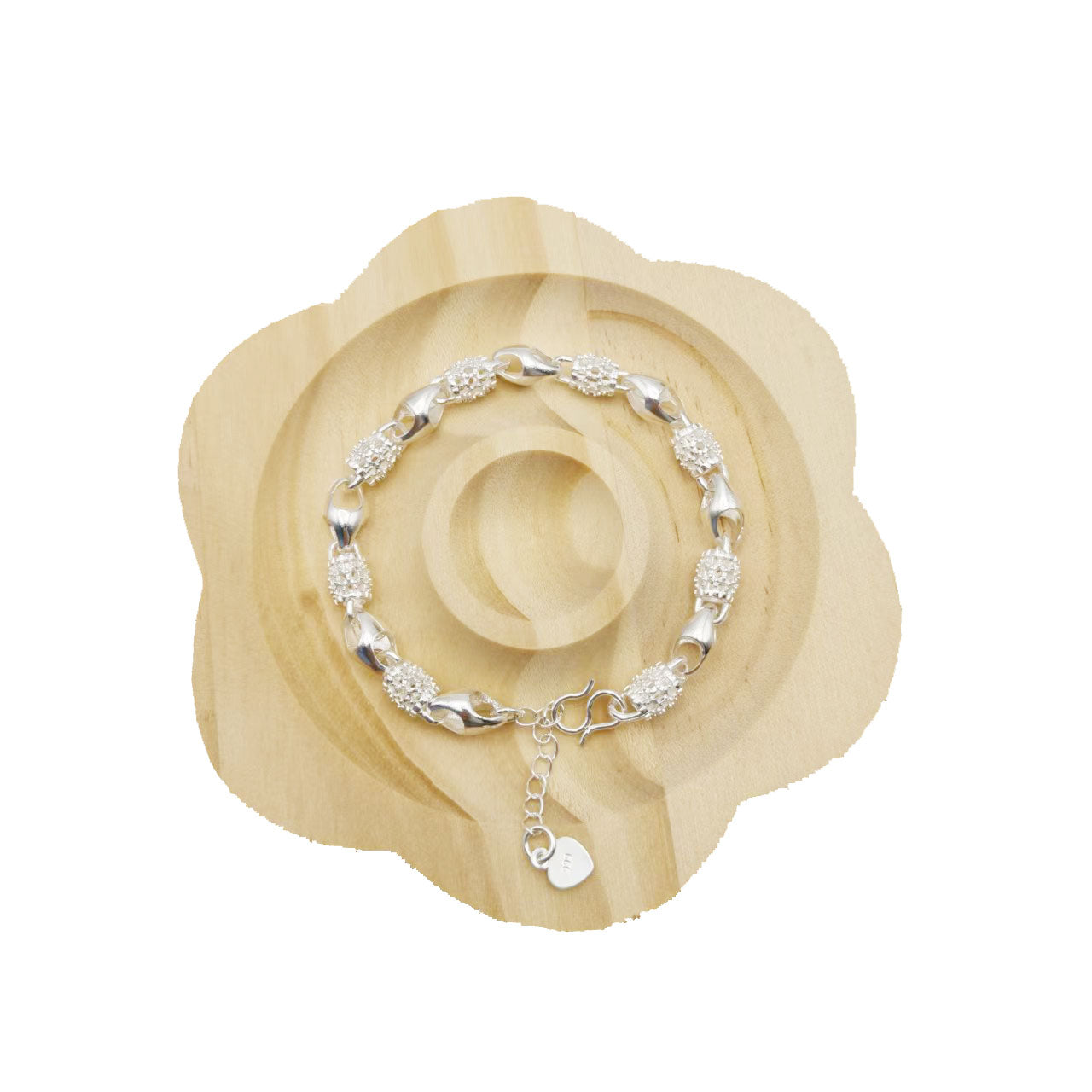 Ladies' fashionable bracelet, gold and silver, featuring a smooth hollow design, exquisite and lightweight